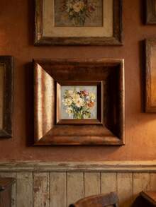 1 pezzo Cornice decorativa in stile medievale francese vintage, di alta qualità, adatta per soggiorno, camera da letto, sala da pranzo, appesa a mobile (senza pittura inclusa) - 1 pezzo di rame - Visualizzare 5