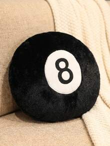[Delivery Within 2-7 Days In The United States] Billiard Ball Throw Pillow-Featuring Exquisite Embroidered Details, This Skin-Friendly Plush Spherical Cushion Is Perfect For Both Students And Homebodies Alike And Adding A Decorative Touch To Campsites, Game Rooms, And Relaxation Areas.This Stylish Black  Plush Accent Piece Serves Equally Well As A Photography Studio Prop Or A Floor Cushion; A Set Of Soft, Comfortable Round Throw Pillows, These Minimalist-Style Interior Decor Accessories Make For An Ideal Back-To-School Gift. - Multicolor - View 6