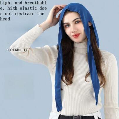 1 chiếc mũ cướp biển thể thao ngoài trời, đạp xe, thoáng khí, thấm hút mồ hôi, nhanh khô, băng đô đạp xe dài đuôi màu trơn.