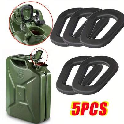 5pcs Fuel Tank Gasket Rubber Sealing Rings, Fuel Supply System Parts Fit For Gas Tank