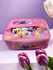 MY LITTLE PONY 1 pièce Sac à déjeuner isotherme - Plat, imperméable et portable, convient pour l'école et le travail. Garde la nourriture fraîche et délicieuse. Style de bande dessinée mignon, cadeau parfait pour l'anniversaire, Noël et la Saint-Valentin pour les adolescents et les amis. Convient pour la décoration intérieure, les fêtes et la rentrée scolaire - A - Voir 1
