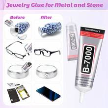 1 Pc 110ml B7000 Clear Super Glue, Rhinestone & Craft Glue With Precision Tip, Quick Dry Bedazzling Kit Supplies For Jewelry Making, Bead Gem Craft, Fabric, Shoes, Wearable Accessories, Fine Detail DIY, Handmade Decor Projects, Crafts - 1件,3.7液盎司(110毫升) - 查看 4