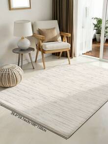 1 件轻盈简约风格的客厅装饰地毯，绒面材质，触感柔软舒适，易于保养，防滑底背，适用于大堂、卧室、客厅、浴室、厨房、餐厅、办公室、房间装饰和门垫，节日庆典。 - 杏色 - 查看 14