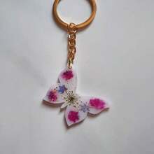 1个6腔蝴蝶形耳环吊坠钥匙扣模具，蝴蝶镜面硅胶模具，闪亮蝴蝶耳环模具，蝴蝶吊坠环氧树脂模具 - 六連蝴蝶吊墜矽膠模具006 - 查看 9