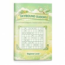 Sổ tay học Sudoku, nhật ký ghi chép logic số với các trang câu đố từ cấp độ cơ bản đến nâng cao, thích hợp cho trường học, gia đình và sử dụng hàng ngày. - Nhật ký viết trò chơi ghép số - Xem 10