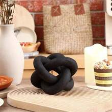 1pc Handmade Wooden Chain Decor - 3 Links, Suitable For Coffee Table And Entryway Wood Chain Decoration, Modern Boho Farmhouse Style, Country Home Decor, For Living Room And Bedroom Best - Multicolor - View 6