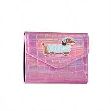 2026 New Sausage Dog Cute Card Holder, Women's Compact Slim Multi-Card Slots Plain Coin Purse Wallet, Stone Texture Card Case - Multicolor - View 7