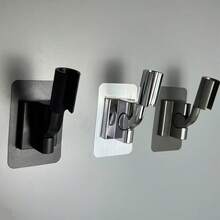 Giá đỡ vòi sen gắn tường bằng keo dính chắc chắn, không cần khoan, có thể điều chỉnh độ cao, phù hợp cho phòng tắm RV, cố định chắc chắn và sử dụng tiện lợi. - Mô hình phổ quát - Xem 6