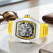 ONOLA Đồng hồ đeo tay nam cao cấp mới năm 2025, máy quartz, chronograph, chống nước 30M, mặt kính khoáng, vỏ hợp kim. - Một cỡ - Xem 10