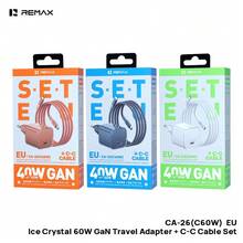REMAX CA-26(C60W) 氮化鎵充電器數據線套裝，PD60W動態低溫快充，Type-C充電插頭充電線，小體積，大功率,隨身攜帶無壓力 - 彩色 - 查看 7