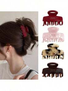 5 chiếc/1 chiếc kẹp tóc đuôi ngựa cỡ trung chất lượng cao cấp logo vàng thanh lịch, bộ kẹp tóc phong cách cổ điển dành cho nữ kẹp tóc kẹp tóc kẹp tóc kẹp tóc kẹp tóc kẹp tóc kẹp tóc kẹp tóc kẹp tóc kẹp tóc kẹp tóc kẹp tóc kẹp tóc mùa thu đông phụ kiện tóc cho phụ nữ cho trang phục đi nghỉ - Nhiều màu - Xem 23