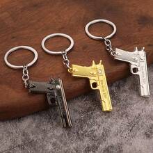1 Peça Chaveiro Metálico Criativo Mini, Acessório de Carro Masculino, Pingente de Chaveiro Modelo de Simulação - Multicolorido - Visão 9