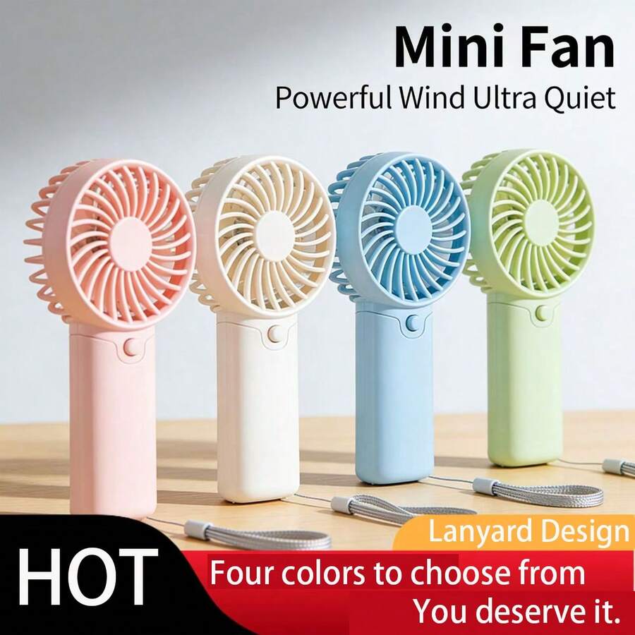 Ventilateur électrique portable mini alimenté par pile AAA, ventilateur personnel silencieux de 5 pouces, convient pour le lit, le camping, l'extérieur, ventilateur de bureau sans fil, ventilateur de poche compact portable, ventilateur électrique portable compact