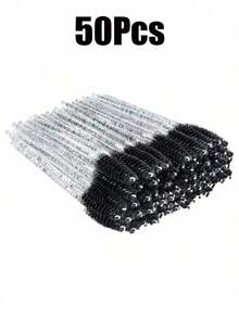 500/100/50/10pcs Mascara Brushes, Nylon Bristle Eyelash Brushes (Small), Unscented Eyebrow Extender, Pink And Black Brush Set, Eyelash Tools Essentials, Back To School Supplies, Women's Gift Eyebrow Brush, Eyeshadow Brush, Makeup Brush - Multicolor - View 29