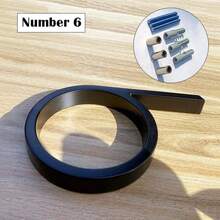 125mm Black Outdoor Address Number Letter Sign, Metal Floating House Number Plate, Modern Mailbox Plaque - Door Number - View 15