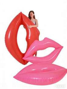 1pc Heart-Shaped Inflatable Swimming Ring, Suitable For Water Sports, Pool Parties, Floating On Water Surface - Multicolor - View 18