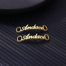 Hebilla de zapato personalizada de acero inoxidable con correa, hebilla de cordones personalizada, accesorios decorativos para zapatos, regalo personalizado para mujeres y hombres - Multicolor - Ver 13