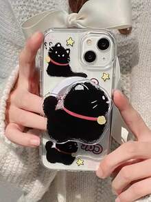 1个可爱磁吸猫咪手机支架，ins风女士滑动手机支架，适用于Magsafe手机壳 - 彩色 - 查看 9