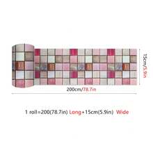 OUTANA Vinyl PVC Self-Adhesive Decorative Tile Waistline, Removable, Can Cover Wall Cracks, No Tools Needed, Easy Installation & Cleaning, Suitable For Living Room, Bedroom, Entrance, Office, Rental House, Dormitory - CZYX764 - View 11