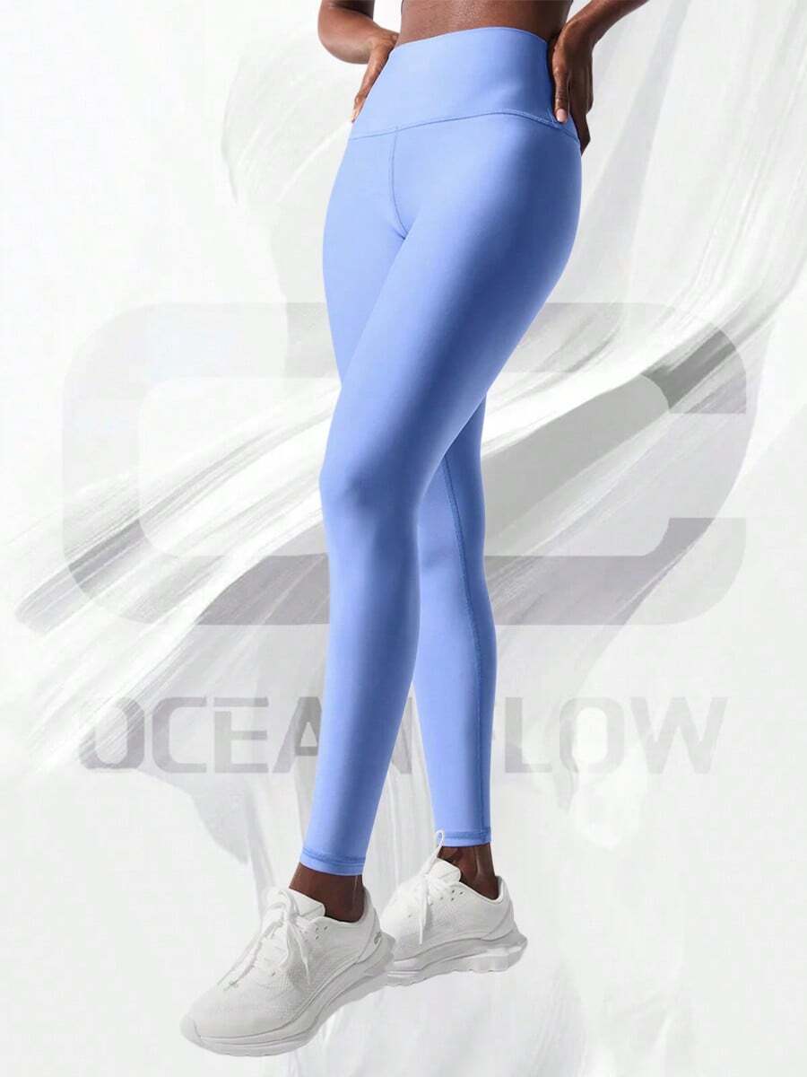 7/8 High-Waist Airlift Legging - Crystal Clear Blue - View 1