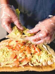 70/700只装透明PE一次性手套，透明塑料手套，薄款手套，适用于烹饪、美发、餐饮服务 - 多色 - 查看 8