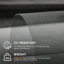 Multi-Functional Dense Mosquito-Proof Window Screen, Repair Accessories For Terraces, Balconies, Gardens, And Windows, Garden Privacy Screens, Mosquito Nets, Fence Mesh, Fiberglass Mesh, Cuttable, Washable, Easy To Replace/Install/DIY - Black - View 8