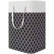 1pc Bohemian Style Laundry Basket, Large Woven Clothes Basket, 22 Inches Tall, With Extended Handle, Handwoven Storage Basket, Suitable For Bedroom And Bathroom, Foldable, Fabric Material, Open Design, Storage Basket For Blankets, Toys, Pillows, Towels And Baby Items. - Multicolor - View 11
