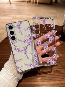 这是一款专为安卓设备设计的透明时尚防摔手机壳，饰有梅花图案。它兼容三星 Galaxy S26、S26PLUS、S26Ultra、S25/S25PLUS/S25 Ultra/A16/A36/A26/A56/A50/A12/A32/A52/A72/A51/A21S/A13/A14/S24/S24PLUS/S24Ultra/S20/S23/S22/A53/S20FE/S21，以及小米 11/12Pro/12/12X/13Pro/14Pro/15Pro/X3Pro 和 10/9/Note 9/12c/Note 11Pro/Note 8Pro/9C/9a。 - 彩色 - 查看 2