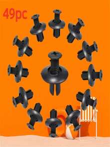 49 piezas Juego universal de clips de fijación para molduras, paneles interiores, guardias y espejos retrovisores de automóvil - A - Ver 10