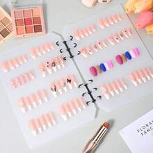 6pcs A5/A6/A7/A4 Transparent Frosted Loose Leaf Binder Inserts, Seal Book, Sticker Backing, Sticker Album, Cultural Stamp Pages, Stamp Pad Refill Pages, 3D Sticker Book Sticker Boards, Sticker Books, For Sticker Book Making, Book Covers, Office Supplies - Clear - View 2