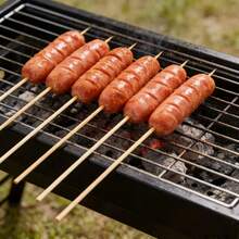 100pcs 11.8 Inch Natural Bamboo Skewers - Ideal For Barbecue, Candied Hawthorn, Crafts And Meatballs - A - View 6