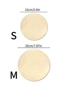 1 pieza Placa de madera redonda con huella de bebé para cuenta regresiva, tema de llegada de recién nacido, accesorio para fotografía de embarazo, adecuado para baby shower, anuncio de embarazo, decoración fotográfica - Multicolor - Ver 9