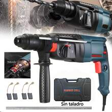 Con Kit de Herramientas con Accesorios Taladro Rotatorio para Martillo Rotatorio Taladro Rotatorio para Martillo Rotatorio Taladro de Impacto Taladro de Cincel de Impacto Taladro de Cincel para Martillo Rotatorio Taladros de Impacto SDS Plus Taladro Eléctrico de Martillo de Doble Manija Taladro Eléctrico de Martillo Rotatorio para Concreto Taladro Eléctrico de Martillo Rotatorio para Concreto - Tipo de Enchufe A USA (110-127V) - Ver 1