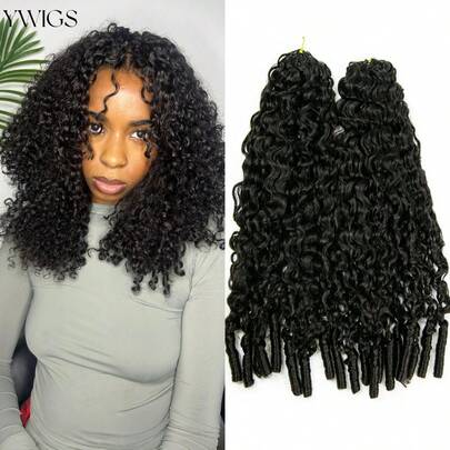Y WIGS Tóc giả móc sợi xoăn tự nhiên, kiểu tóc xoăn nhẹ, 100% tóc thật, 120g, dài 16-22 inch, màu tự nhiên, mềm mượt như lụa, kiểu tóc Goddess Locs, thích hợp làm quà tặng hàng ngày, thể thao, lễ hội, kỳ nghỉ, Giáng sinh, năm mới.