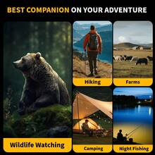 Suier 2K Night Vision High Definition Equipment, Professional 2K Photos And 1080P Videos, Equipped With 2.5-Inch Large Screen, 400m Full Dark Vision, 4X Digital Zoom, 6X Brightness Adjustment, 4 Visual Color Effects, Suitable For Outdoor Adventure, Camping, Wildlife Observation, Stargazing And More! - View 10