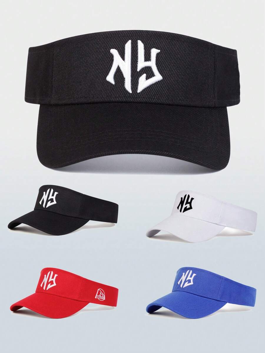 Mũ lưỡi trai nam thêu chữ NY, chống nắng và kiểu dáng thường ngày, có thể điều chỉnh, thích hợp cho du lịch mùa xuân và mùa thu, tiệc bãi biển. - nhiều màu - Xem 1