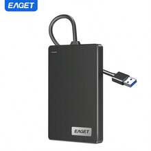 EAGET 2.5" Hard Drive Enclosure, USB 3.0 5Gbps, Supports Up To 6TB, Tool-Free Installation, Durable ABS Material, Smart Sleep Function - Compatible With Computers, Laptops And Phones, Plug And Play (Solid State Drive Not Included) - Black - View 10