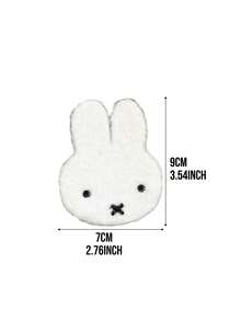 柔软蓬松的白色短款仿毛兔耳朵发夹 - 可爱的兔耳朵造型，简约风格，适合青少年日常发型、自拍和居家佩戴，是送给朋友/爱人的绝佳礼物，也是独特的节日/日常礼物。 - 瀏海貼 - 查看 10