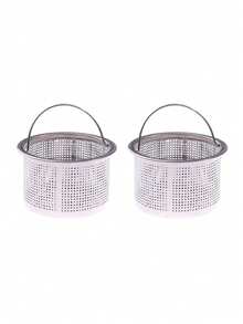 1PC/2PCS Of Stainless Steel Sink Filter With Handle - Rust-Proof And Mesh Filter, Suitable For Kitchen And Bathroom Sinks, 304 Stainless Steel, Prevents Clogging Easily Without Effort, Perfect For Draining Vegetables And Fruits, Christmas Gifts - Multicolor - View 17