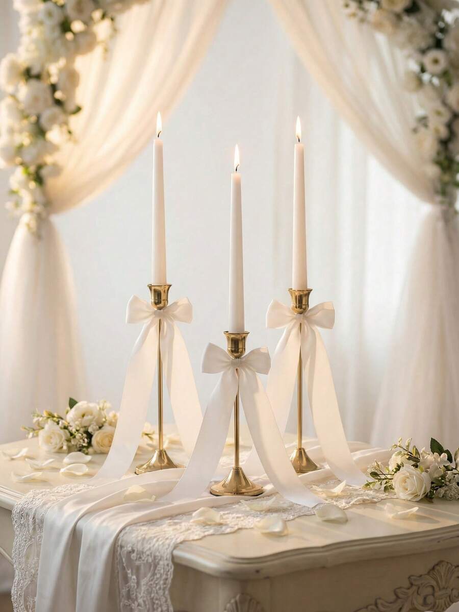 3/6/12PCS French Retro Candlestick, Candle Holder,Candle Holder/Candle Holders Wide Round Base Candlestick,Candle Holder,Centerpiece,Wedding Decor,Living Room Decor, Suitable For Weddings, Home Decoration, Wedding Arrangements, Candlelight Dinners, Christmas Parties, Table Center Decorations, Outdoor Garden Arrangements. It Can Also Be Used As Housewarming Gifts, Wedding Gifts, Anniversary Gifts, Birthday Gifts And Mother's Day Gifts. - Multiple Styles - View 1
