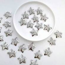 Bộ 8 phụ kiện tóc nữ màu vàng, kẹp tóc hình ngôi sao 3cm bằng kim loại, kiểu dáng ngọt ngào, thanh lịch. - Vàng - Xem 5