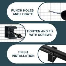 8Pcs PVC Water Pipe Clamps Clips, U-Shaped Tubing Hose Buckles, Irrigation Tube Holder For 16mm Outer Diameter Tubing, Suitable For TV Trays, Water Hose Hanging Bracket, Blue - 8 - 查看 3