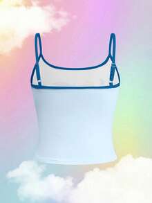 SHEIN | Care Bears Printed Camisole, Comfortable Cute Sweet Style, Essential Summer Item - Blue - View 2