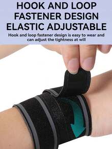 1pc Lightweight Basketball/Badminton/Running/Cycling Adjustable Wrist Support Wrap - Multicolor - View 6