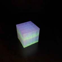 3D Printed Puzzle Cube, Gradient Color Modular Relaxation Cube, Multi-Functional Fidget Toy, Relieve Anxiety - Multicolor - View 5