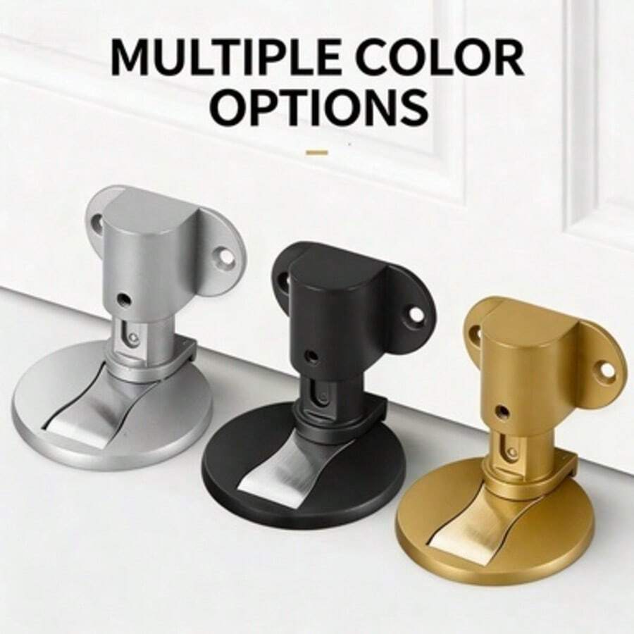 1pc Invisible Floor Door Stopper, Soundproof Adjustable Draft Stopper, Suitable For Bedroom, Bathroom, Kitchen, Hotel, Apartment - Silent Floor Guard - View 1