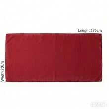 1pc Women's Solid Color Chiffon Lightweight And Soft Headscarf, Suitable For Daily Wear,Beach,Holiday - Dark Red - View 5