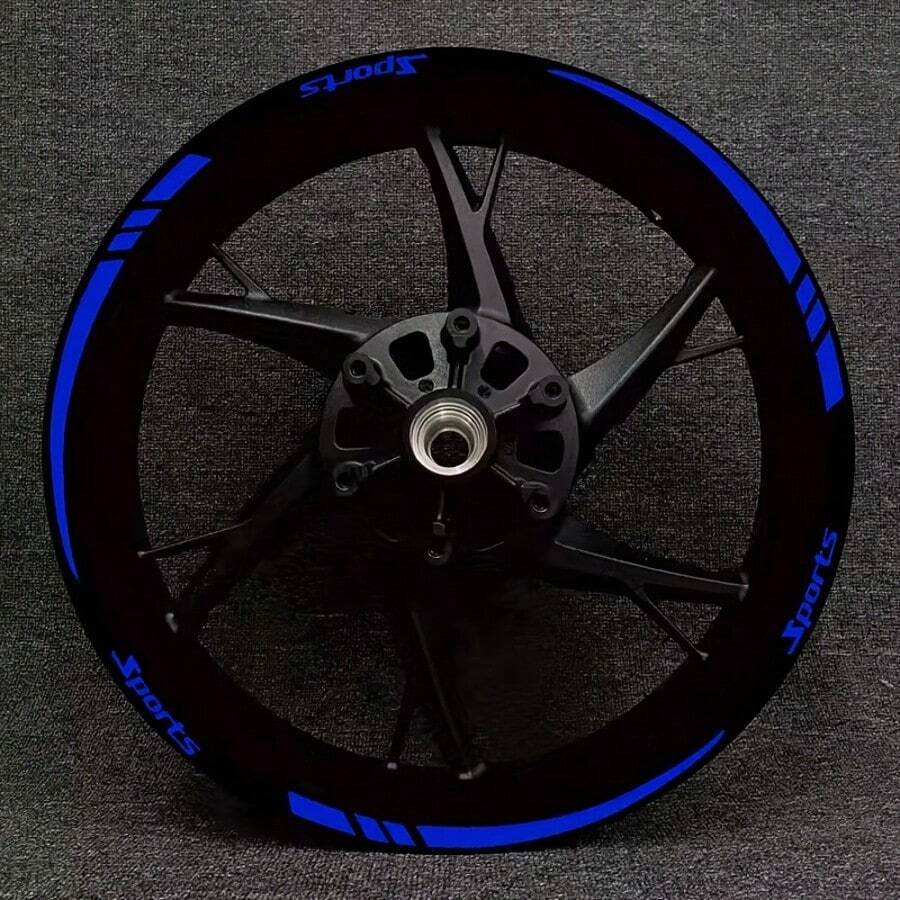 12pcs Sports + Line Wheel Vinyl Decals Stickers For Motorcycle & Car - Decorative Stickers - View 1
