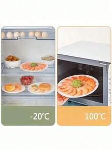 100 piezas de cubiertas desechables para refrigerador, adecuadas para sobras de comida, con abertura elástica universal y diseño de gorro de ducha - Multicolor - Ver 7