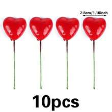 10pcs Red Heart Cake Decorations, Cake Toppers - Cake Insert - View 11